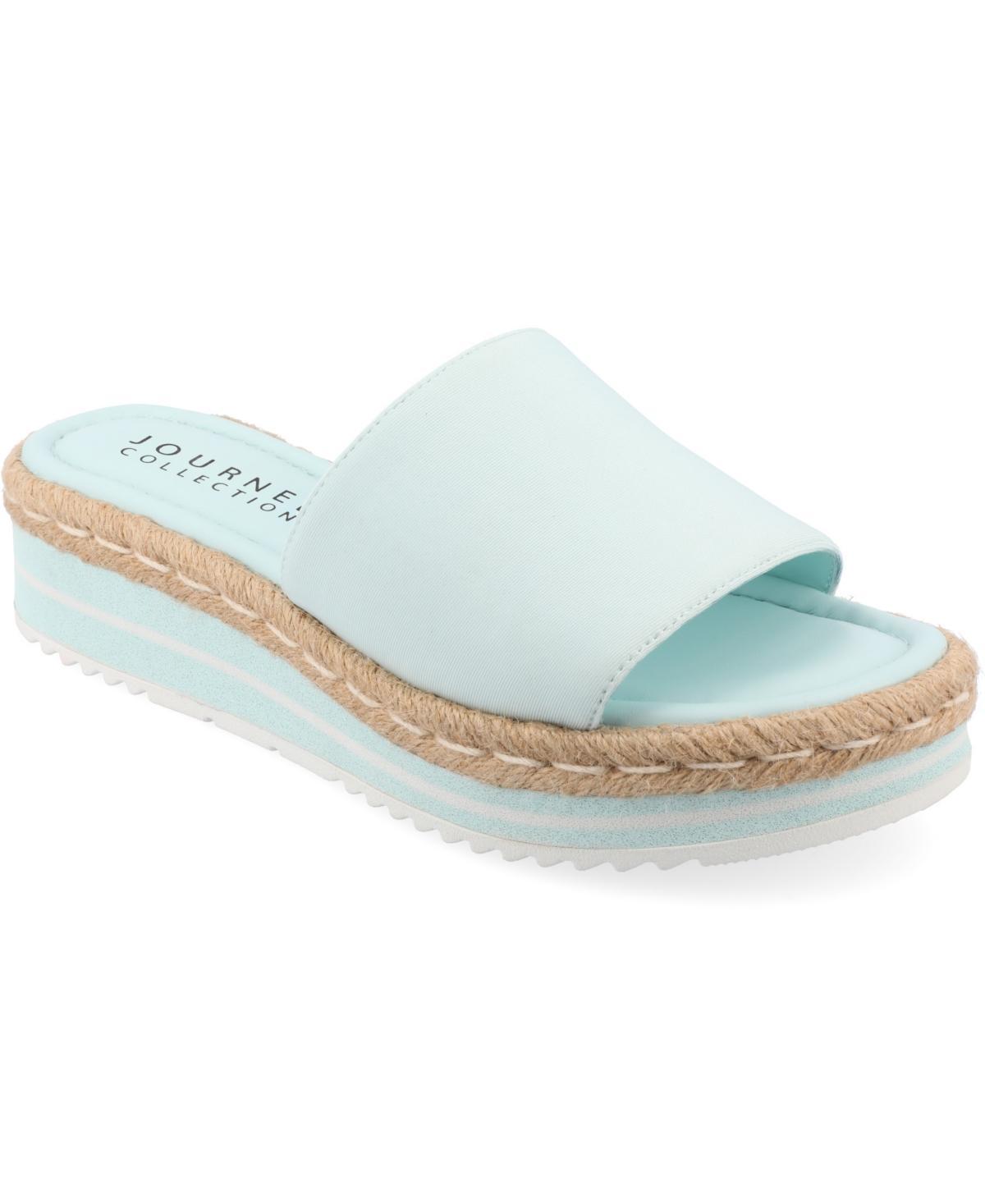 Journee Collection Rosey Womens Espadrille Slide Sandals Product Image