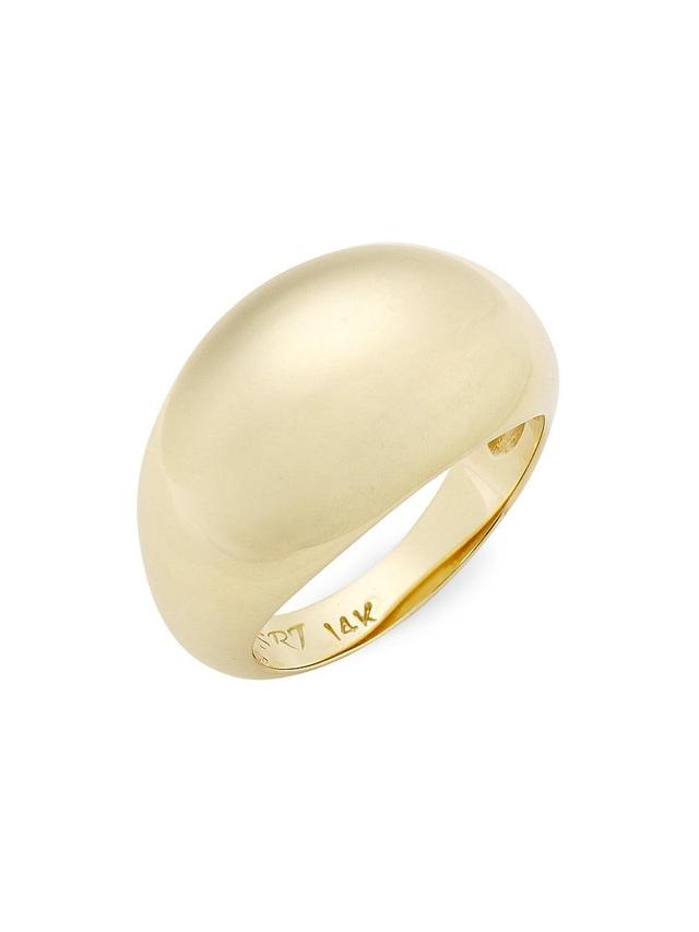 Womens 14K Yellow Gold Domed Ring Product Image