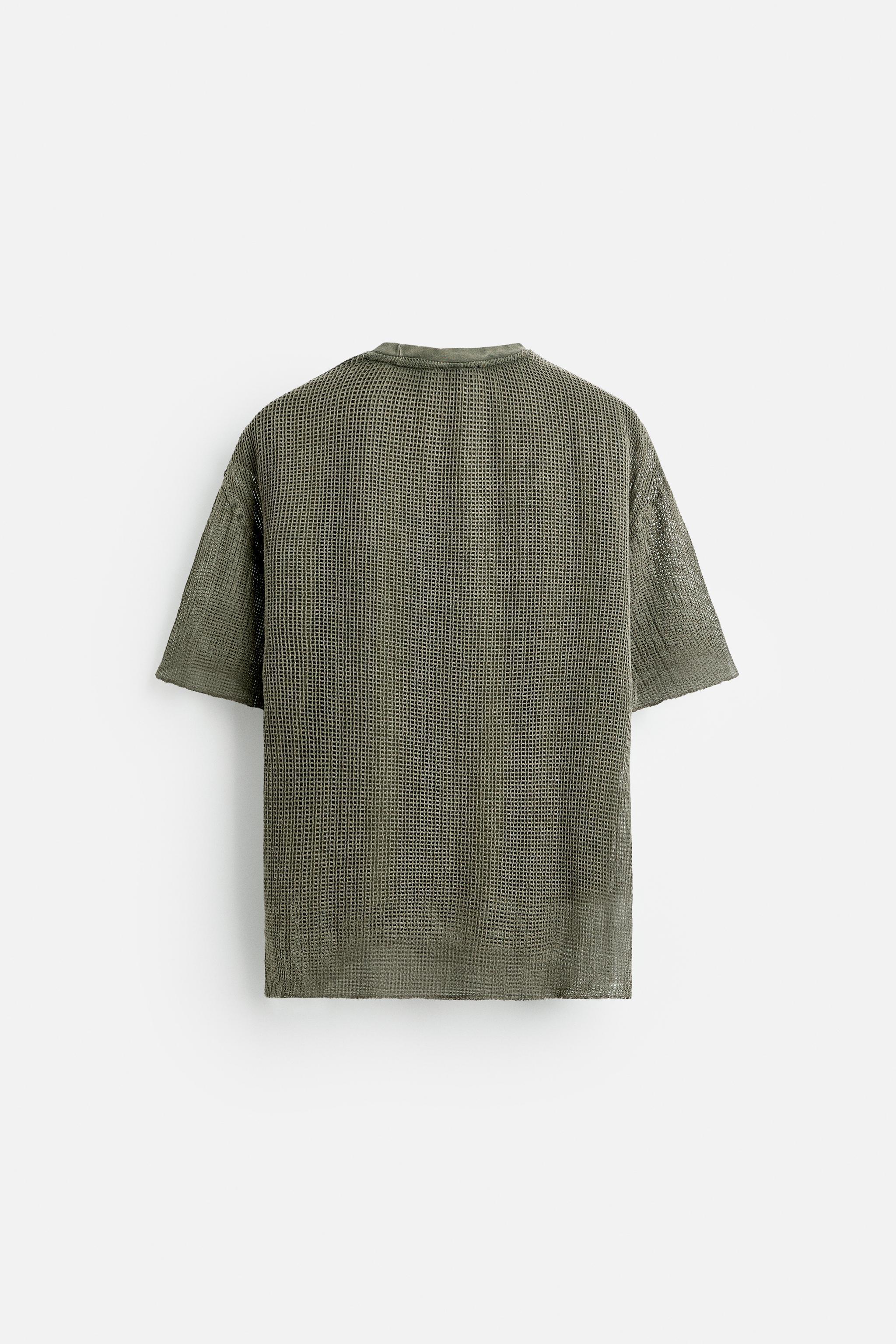 TEXTURED MESH T-SHIRT Product Image