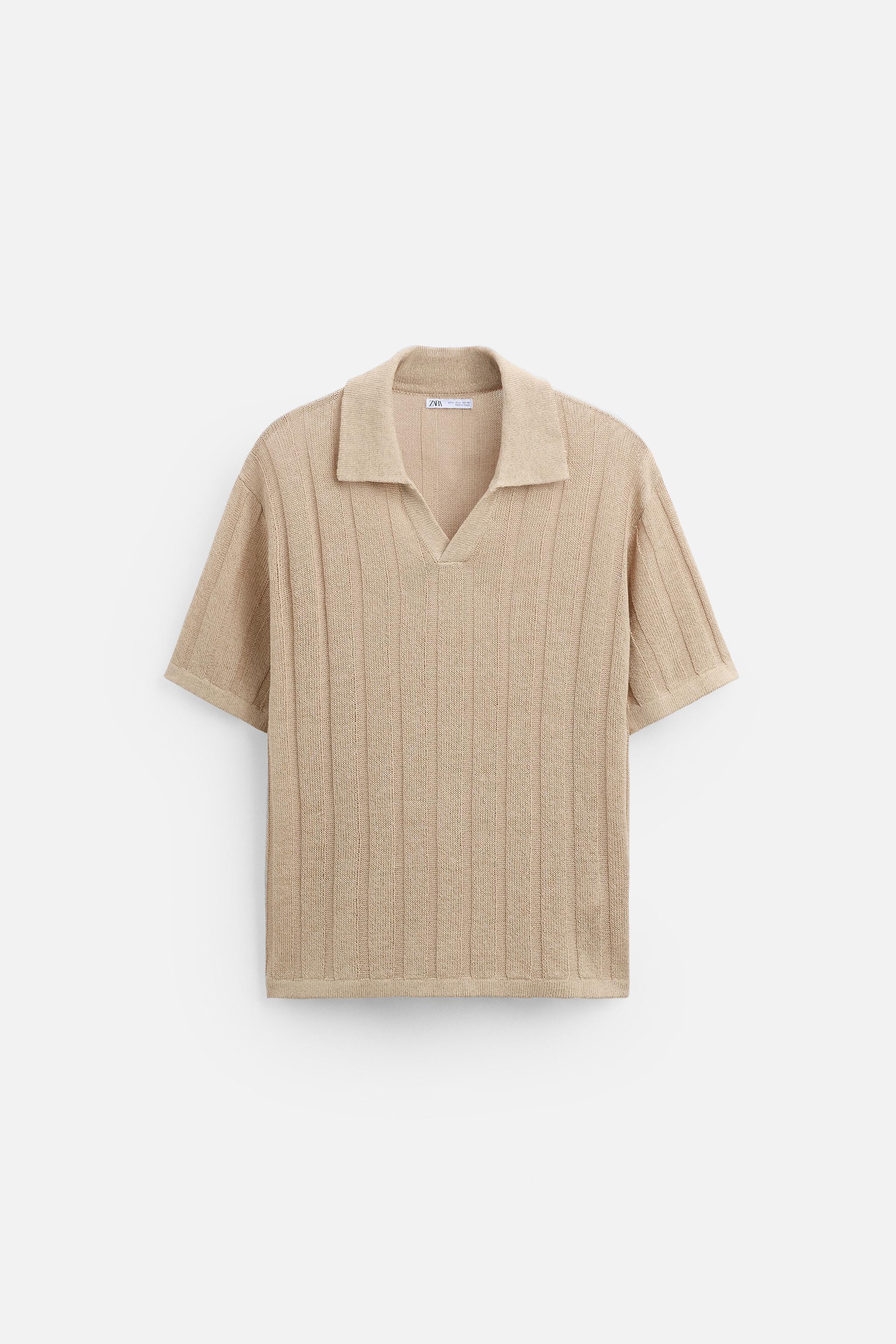 RIBBED KNIT POLO Product Image