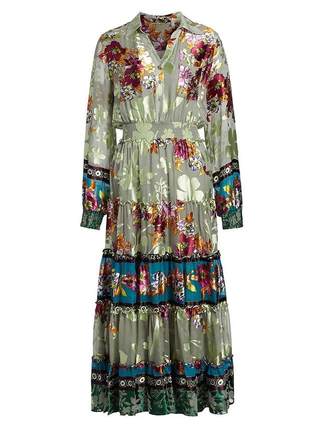 Womens Geneva Floral Tiered Shirtdress Product Image