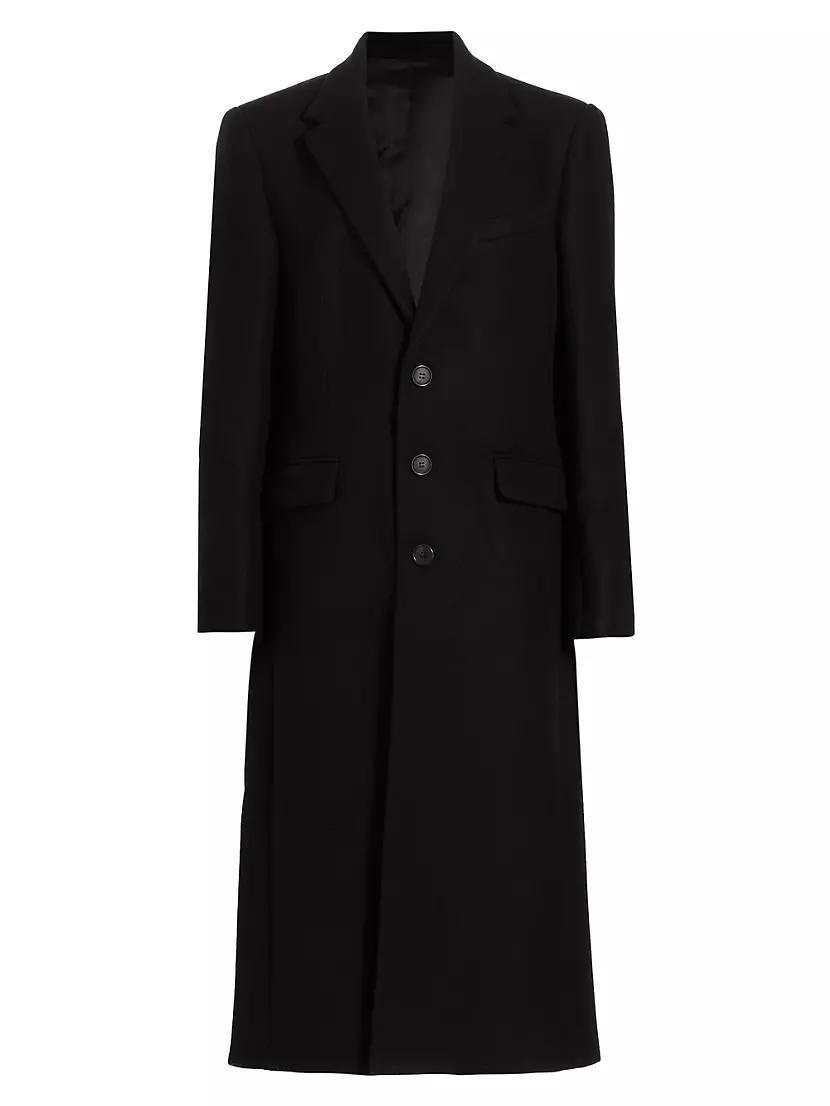 Womens Single-Breasted Wool Coat product image