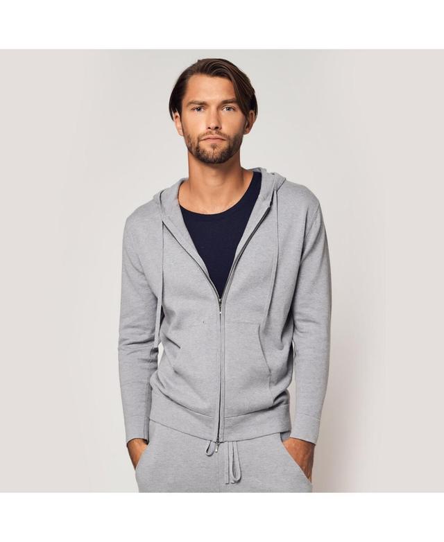 Bellemere Mens Cotton Cashmere Full Zip Hoodie Product Image