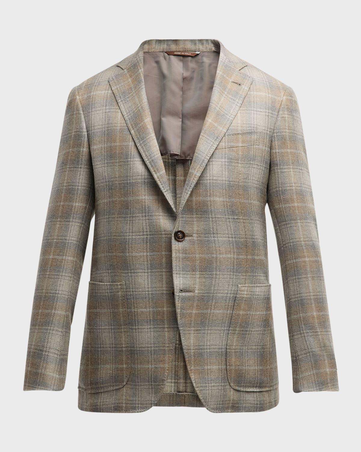 Mens Cashmere Plaid Sport Coat Product Image