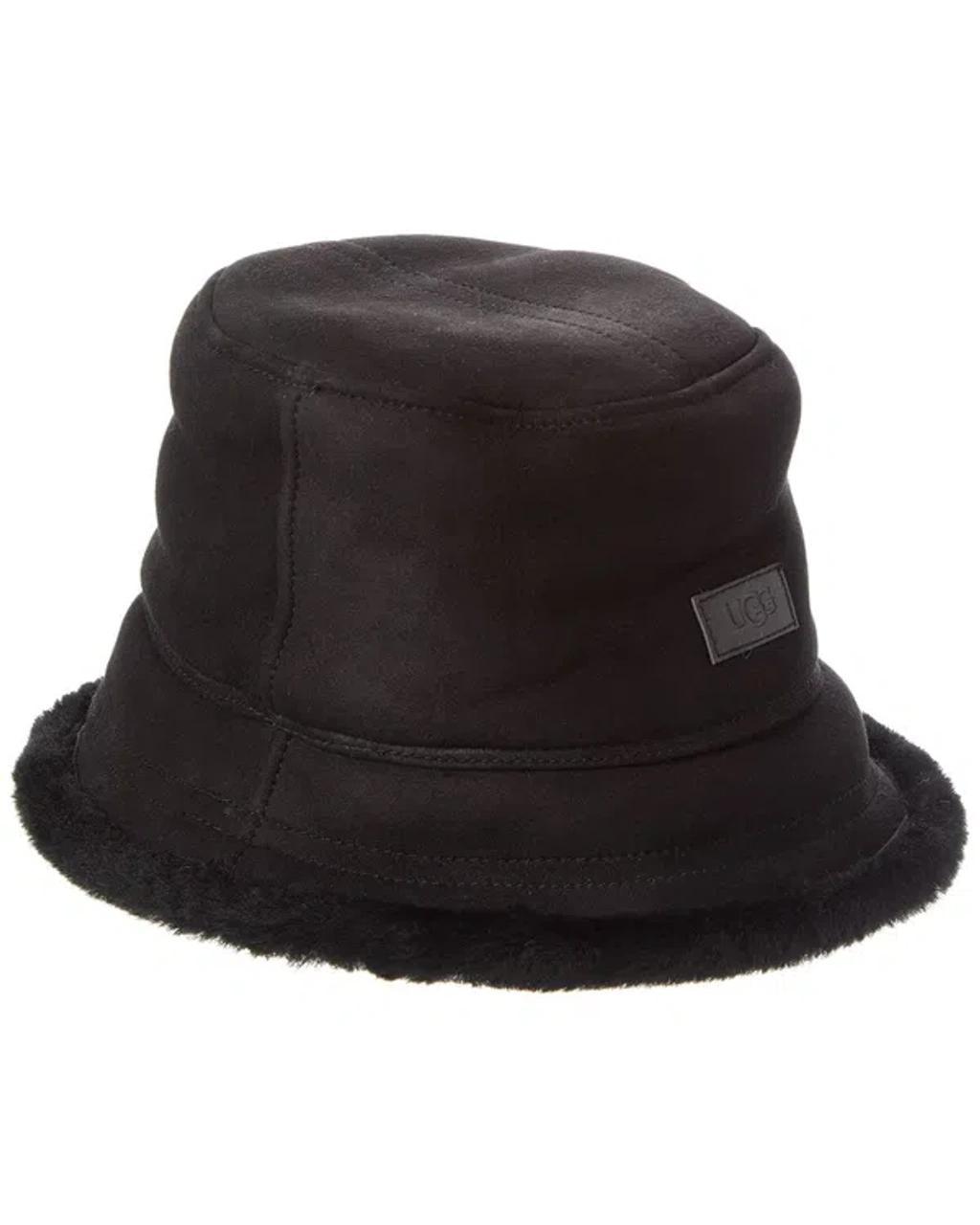 UGG Sheepskin Bucket Hat In Black Product Image