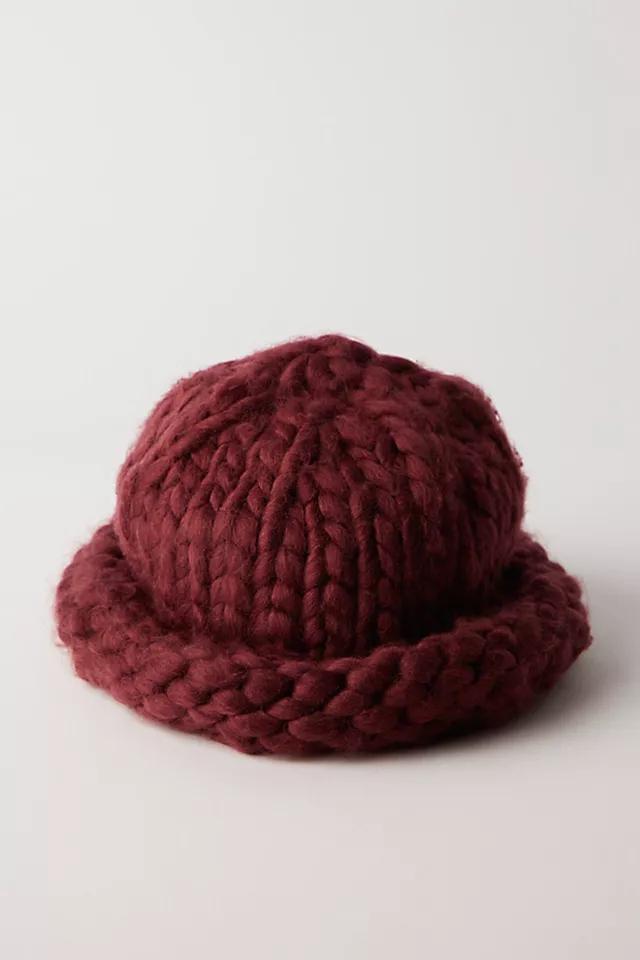 Woven Chunky Knit Beanie Product Image