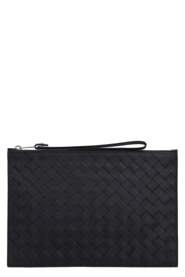 BOTTEGA VENETA Leather Pouch In Black Product Image