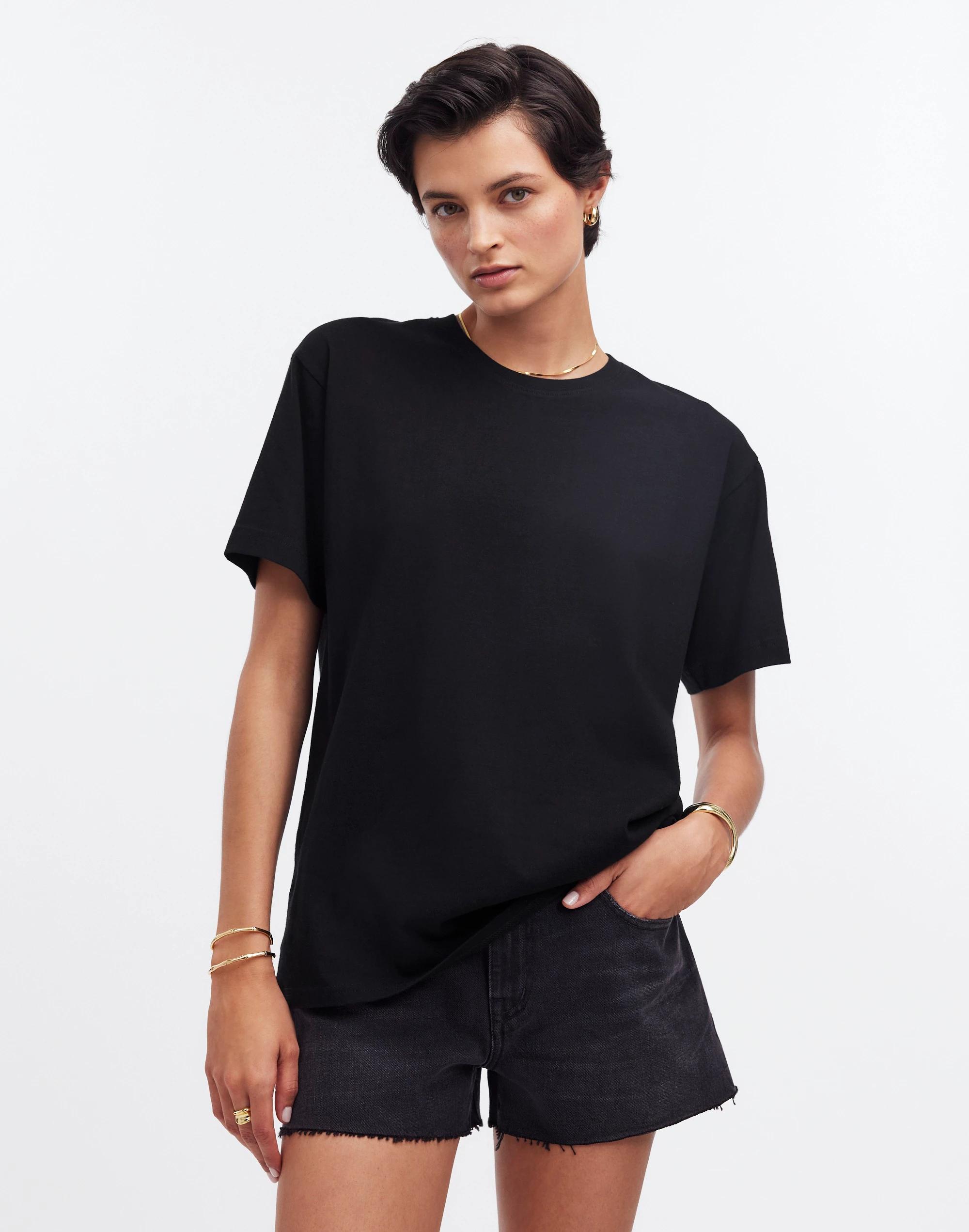 Cotton Relaxed Oversized Tee Product Image