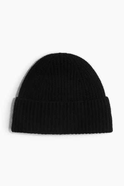 Rib-Knit Cashmere Hat Product Image