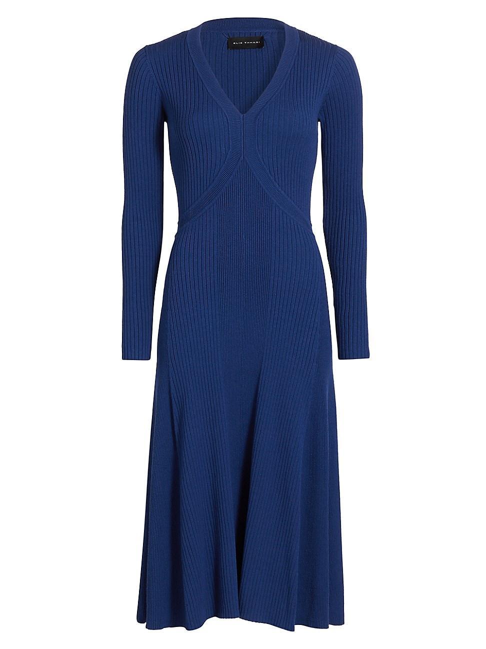 Womens The Vanessa Rib-Knit Midi-Dress Product Image