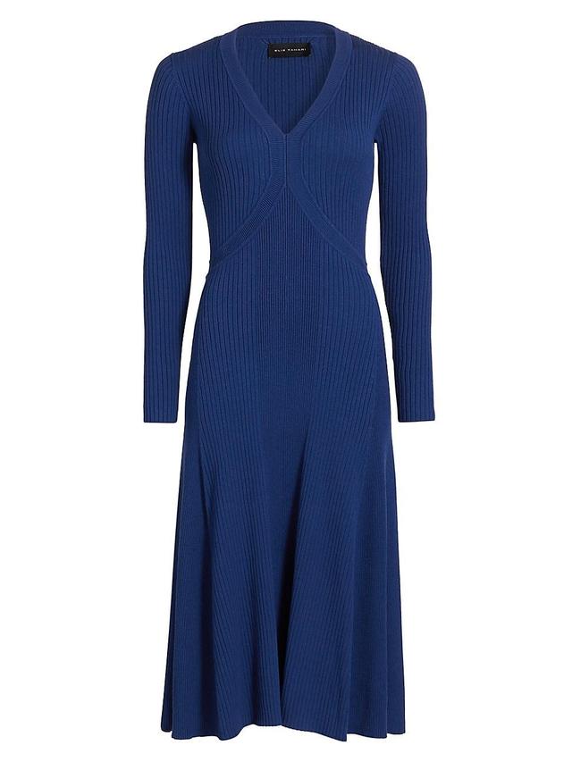 Womens The Vanessa Rib-Knit Midi-Dress Product Image