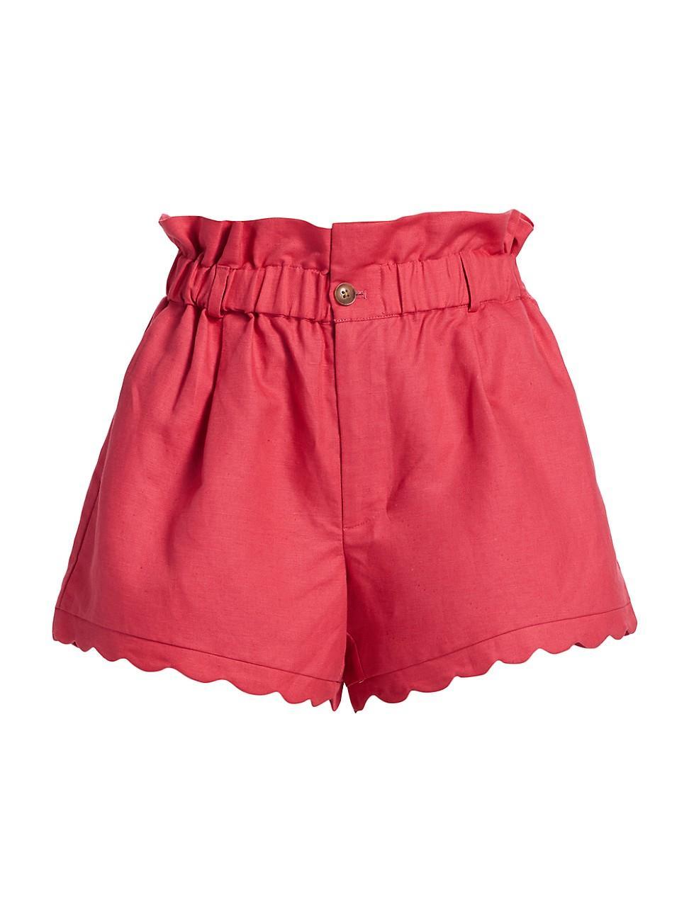 Womens Paperbag Tailored Shorts Product Image