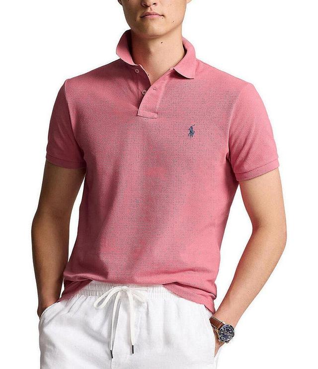 Polo Ralph Lauren Custom Slim Fit Solid Mesh Polo Shirt Product Image