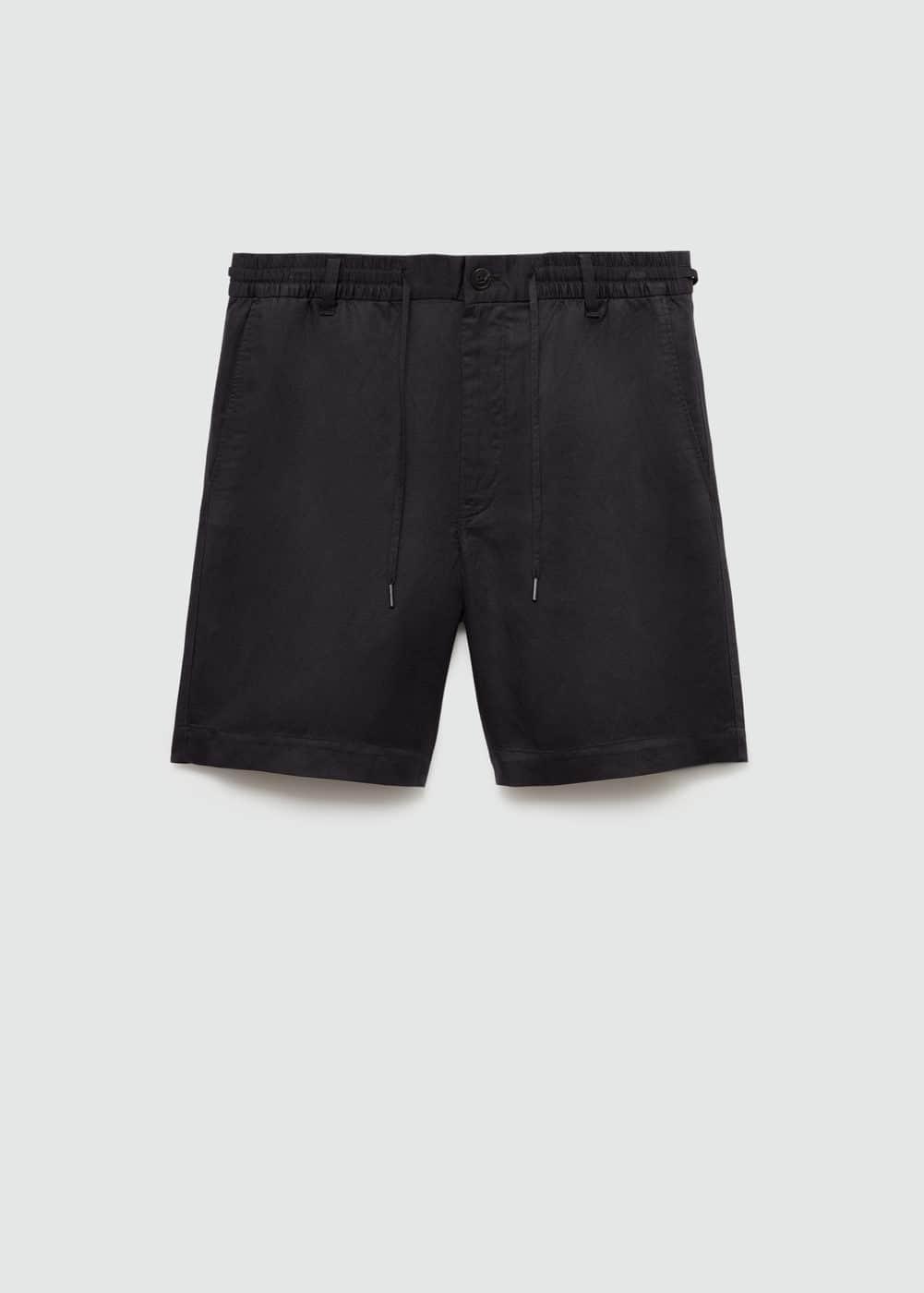 Mango Mens Linen 7.48 Cord Shorts Product Image