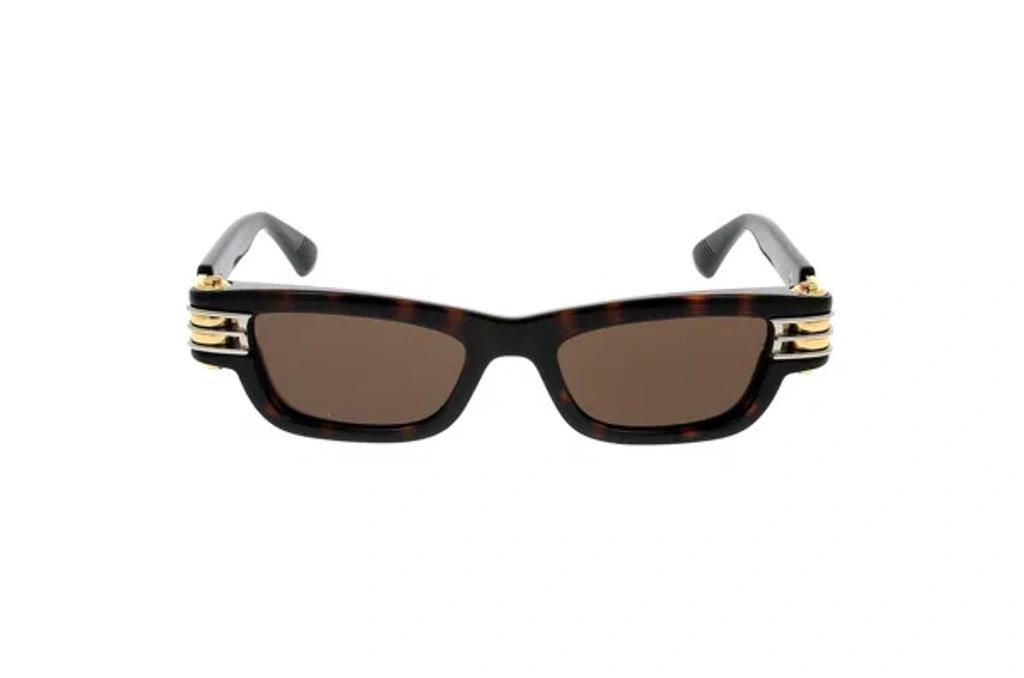 Eyewear Bolt Rectangle Frame Sunglasses In Brown Product Image