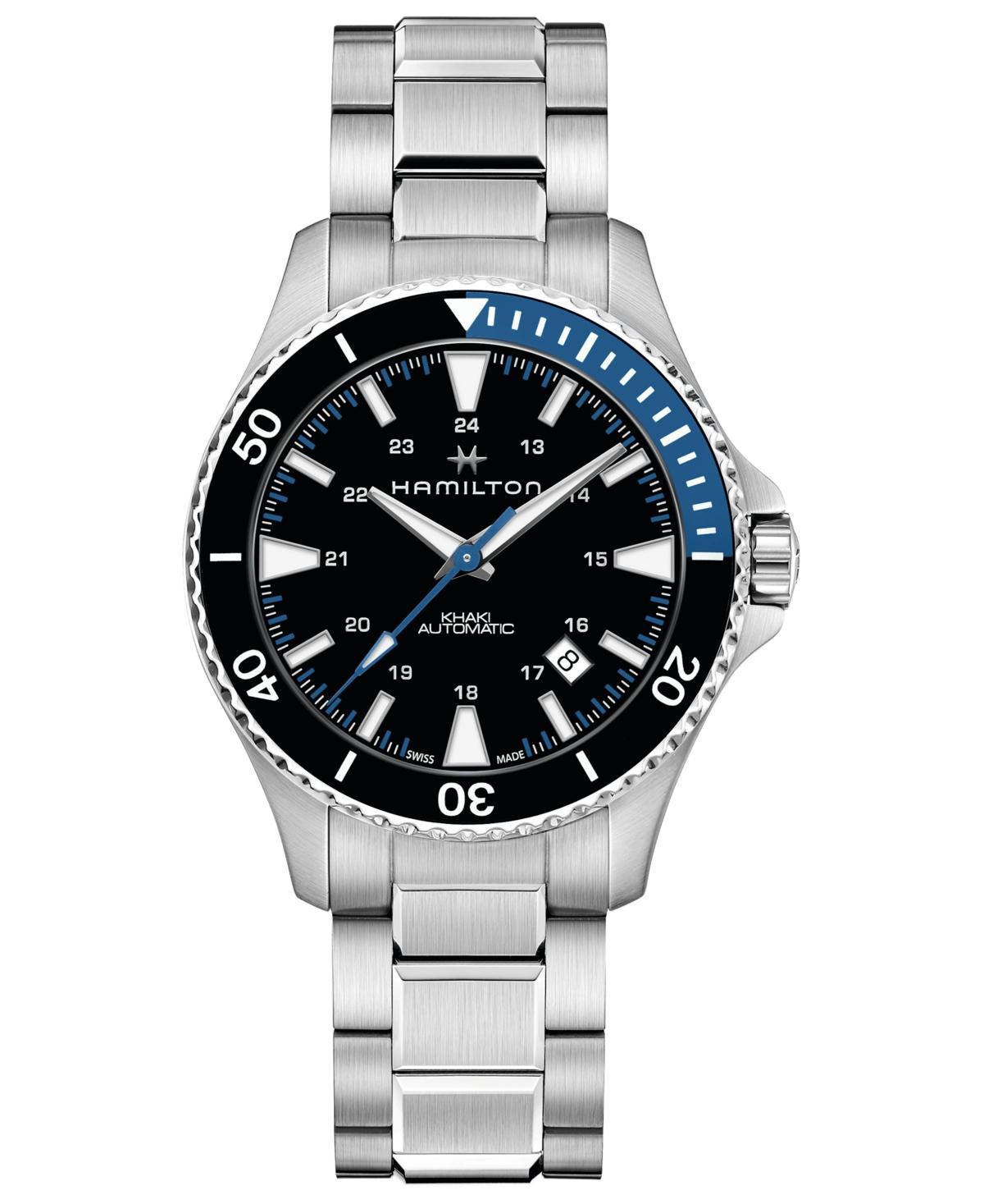 Hamilton Khaki Navy Scuba Automatic Folding Clasp Bracelet Watch Product Image