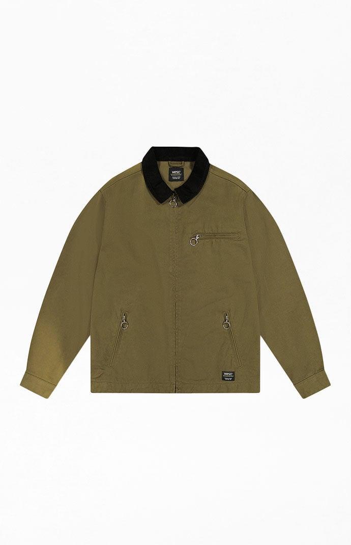 WeSC America Inc Men's Work Jacket in Olive/Black - Product Image