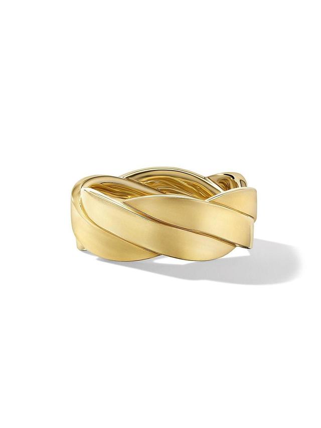 Mens DY Helios Band Ring in 18K Yellow Gold Product Image