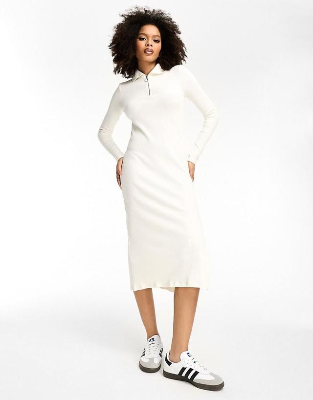 MANGO Quarter Zip Long Sleeve Sweater Dress Product Image