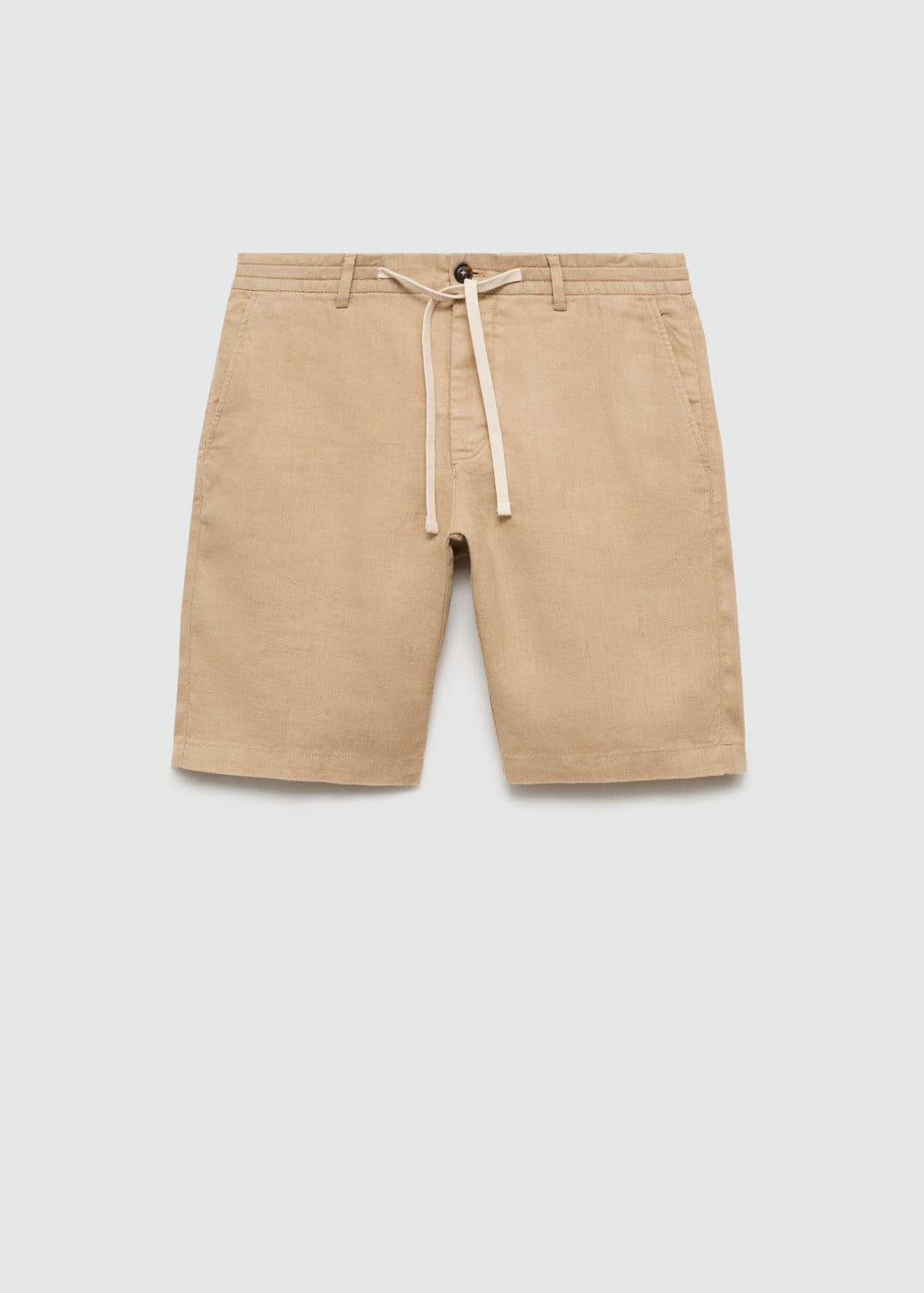 Mango Mens Drawstring Detail Bermuda Shorts Product Image