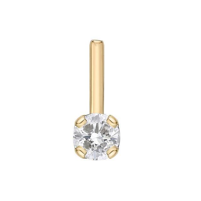 Lila Moon 14k Gold Diamond Accent L-shape Nose Stud, Womens, 14k Whgold Product Image