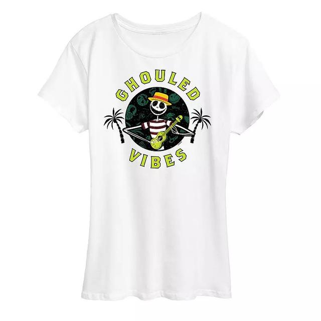 Disneys Nightmare Before Christmas Womens Summer Ghouled Vibes Graphic Tee Product Image