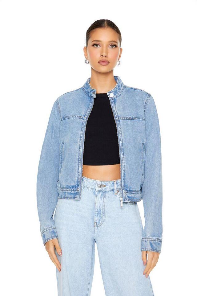 Denim Moto Jacket | Forever 21 Product Image