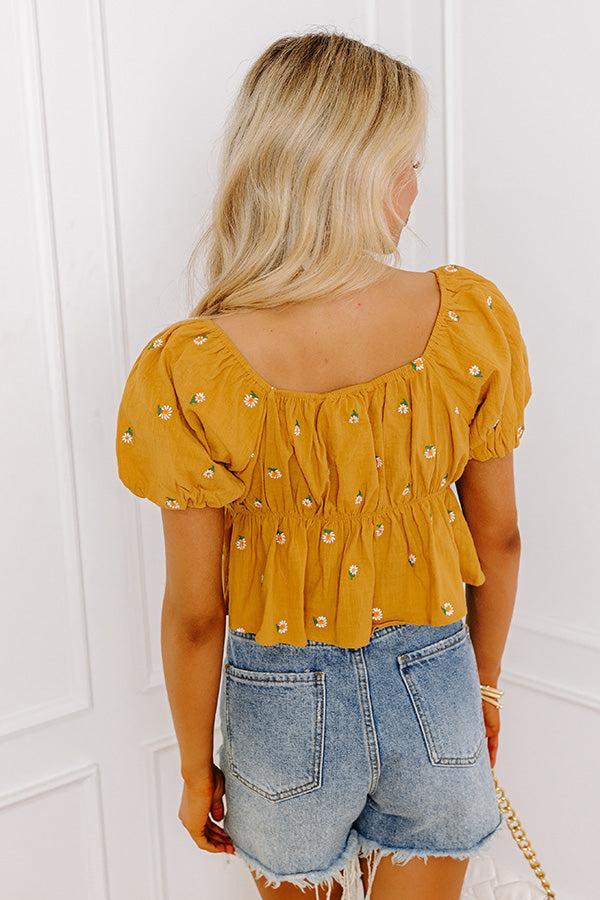 Mango Punch Embroidered Top Product Image