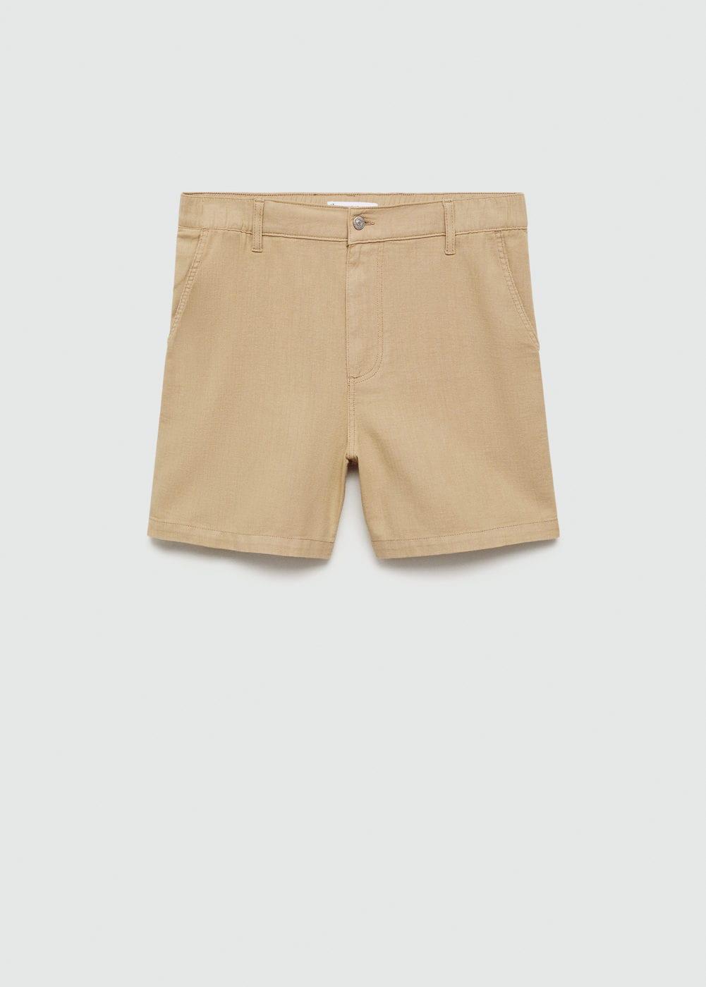 MANGO MAN - Pockets cotton Bermuda shorts ochreMen Product Image