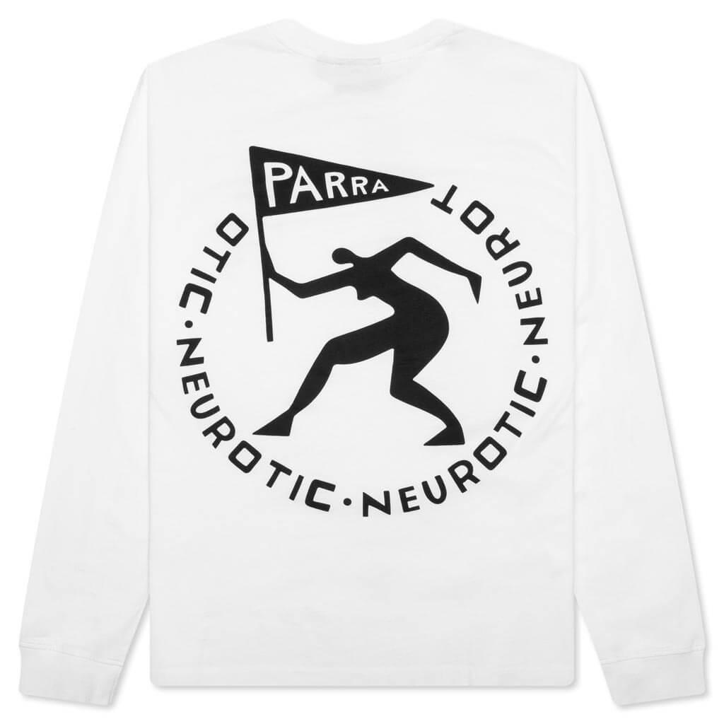 Neurotic Flag Long Sleeve T-Shirt - White Male Product Image