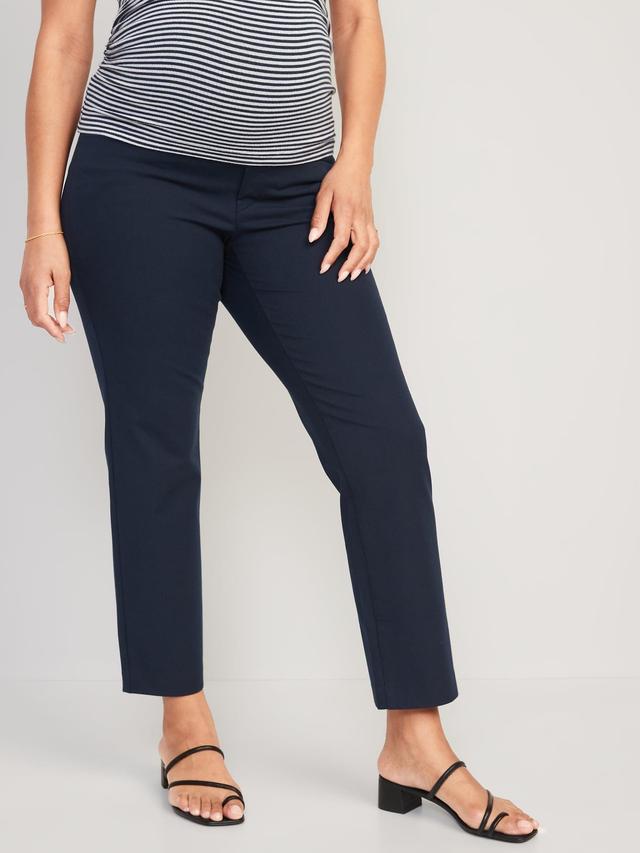 Maternity Full-Panel Pixie Straight Ankle Pants Product Image