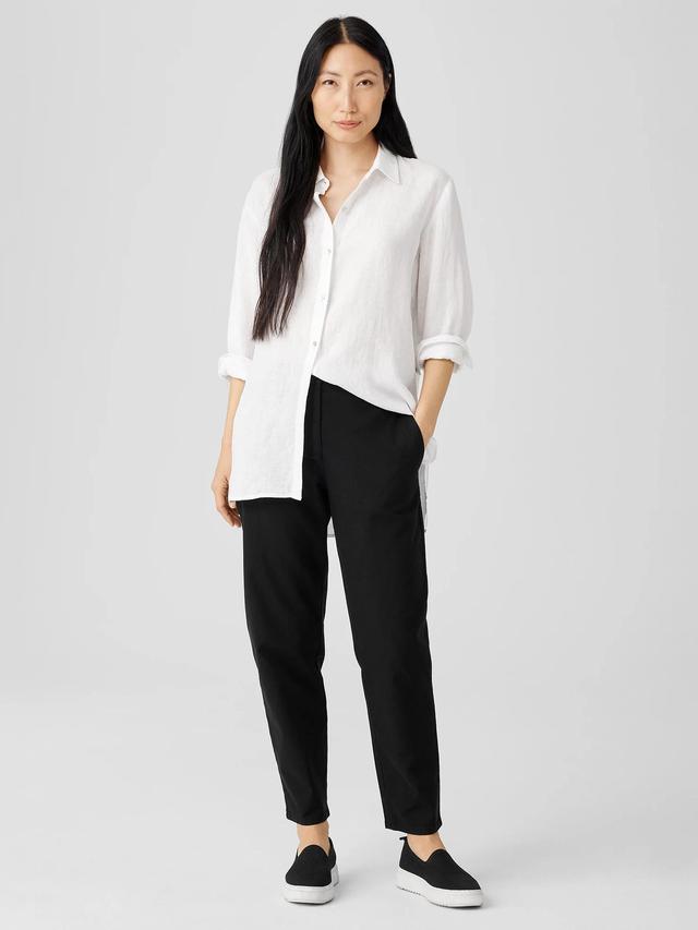 EILEEN FISHER Cotton Hemp Stretch Tapered Pantfemale Product Image