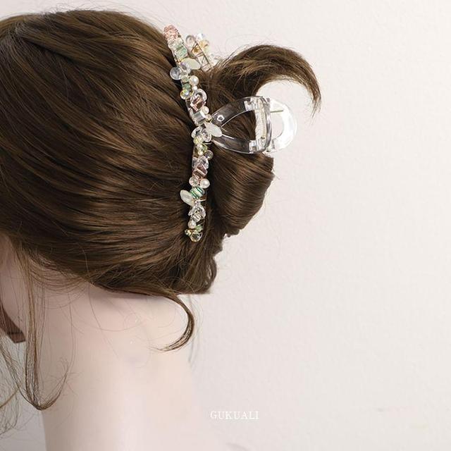 Rhinestone Beaded Hair Claw Product Image