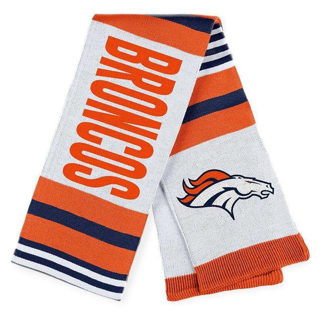 Womens WEAR by Erin Andrews Denver Broncos Jacquard Striped Scarf Product Image