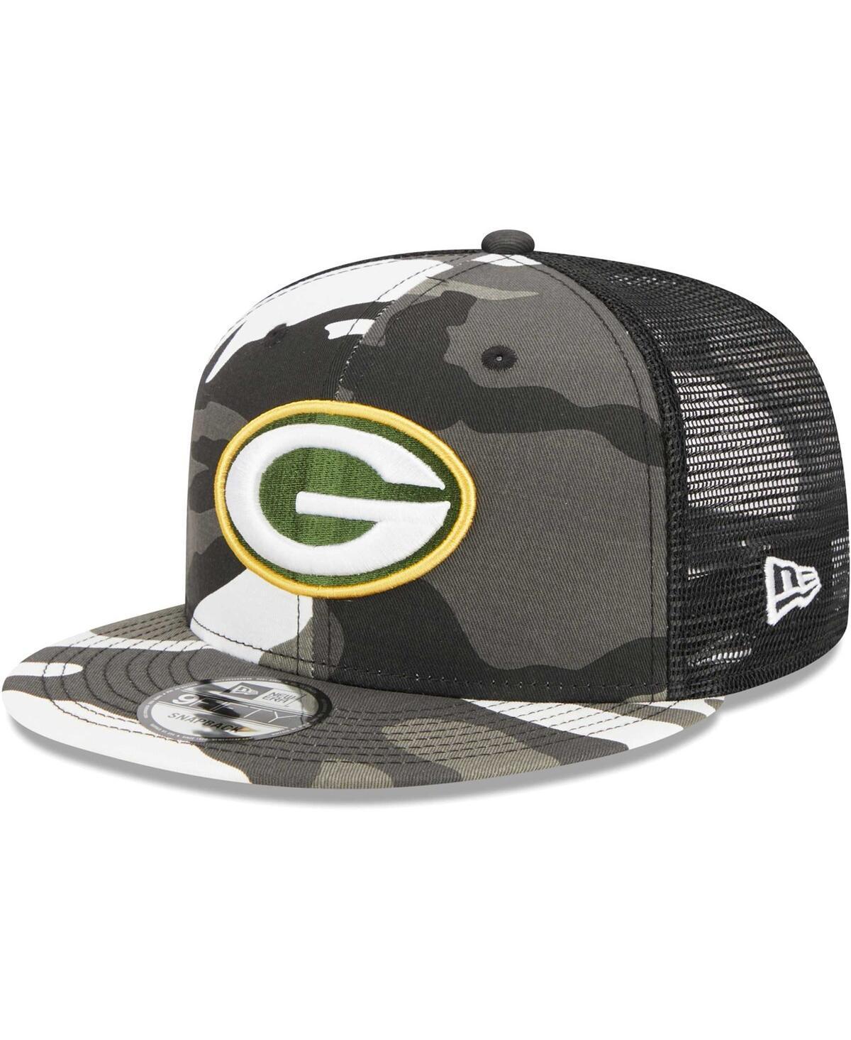 Mens New Era Urban Camo Bay Packers 9FIFTY Trucker Snapback Hat Product Image