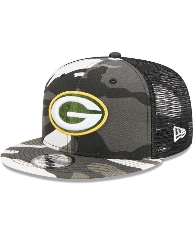 Mens New Era Urban Camo Green Bay Packers 9FIFTY Trucker Snapback Hat Product Image