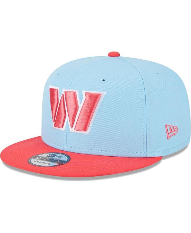 Mens New Era Light Blue Washington Commanders Two-Tone Color Pack 9FIFTY Snapback Hat - Light Blue Product Image