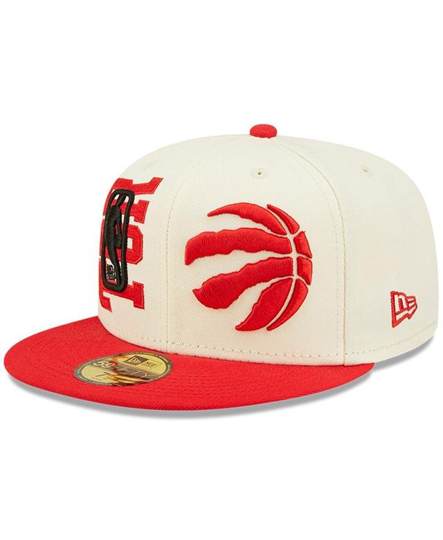 Mens New Era Cream Toronto Raptors 2022 NBA Draft 59FIFTY Fitted Hat Product Image