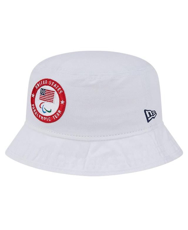 New Era Mens White U.s. Paralympics Bucket Hat Product Image