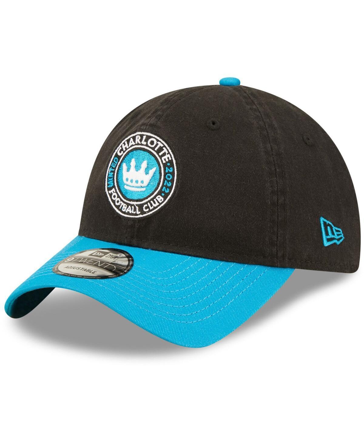 Mens New Era Black Charlotte Fc Team 9TWENTY Adjustable Hat - Black Product Image