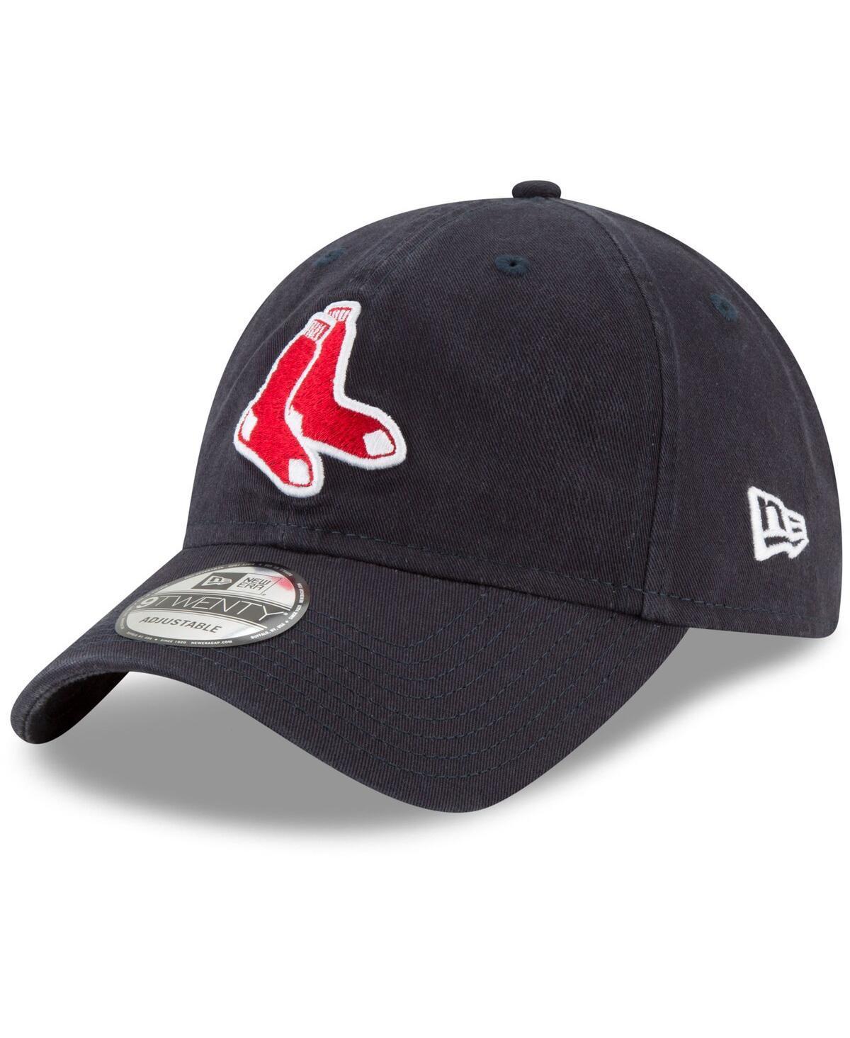 Mens New Era Boston Red Sox Logo Replica Core Classic 9TWENTY Adjustable Hat, Blue Product Image