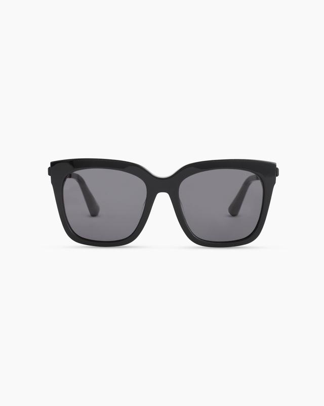 Womens Luca Polarized Acetate Sunglasses in Black with Grey lens, Cellulose Acetate by Quince Product Image