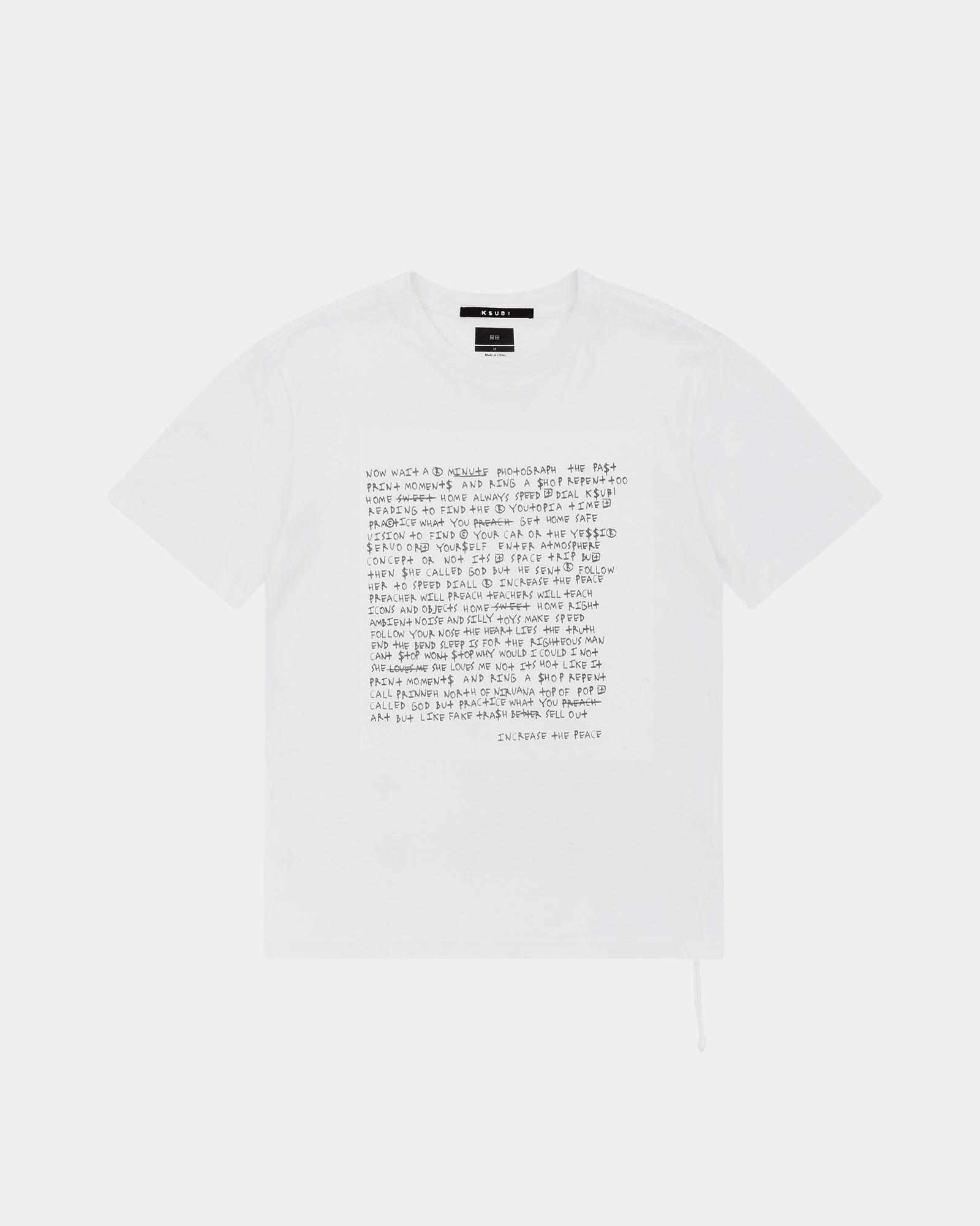 WHITENOISE KASH SS TEE SPACE WHITE Male Product Image