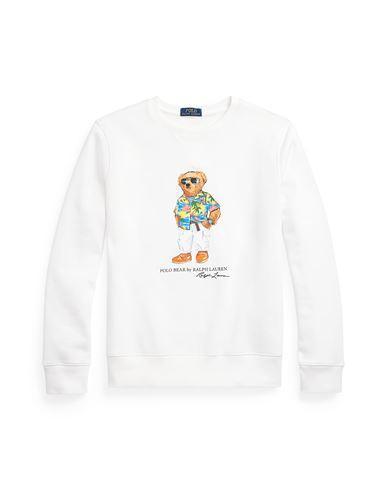 POLO RALPH LAUREN Polo Bear Fleece Sweatshirt Man Sweatshirt White Size L Cotton, Polyester Product Image