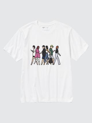 Peace For All (Short-Sleeve Graphic T-Shirt) (Julian Opie) White XS UNIQLO US Product Image