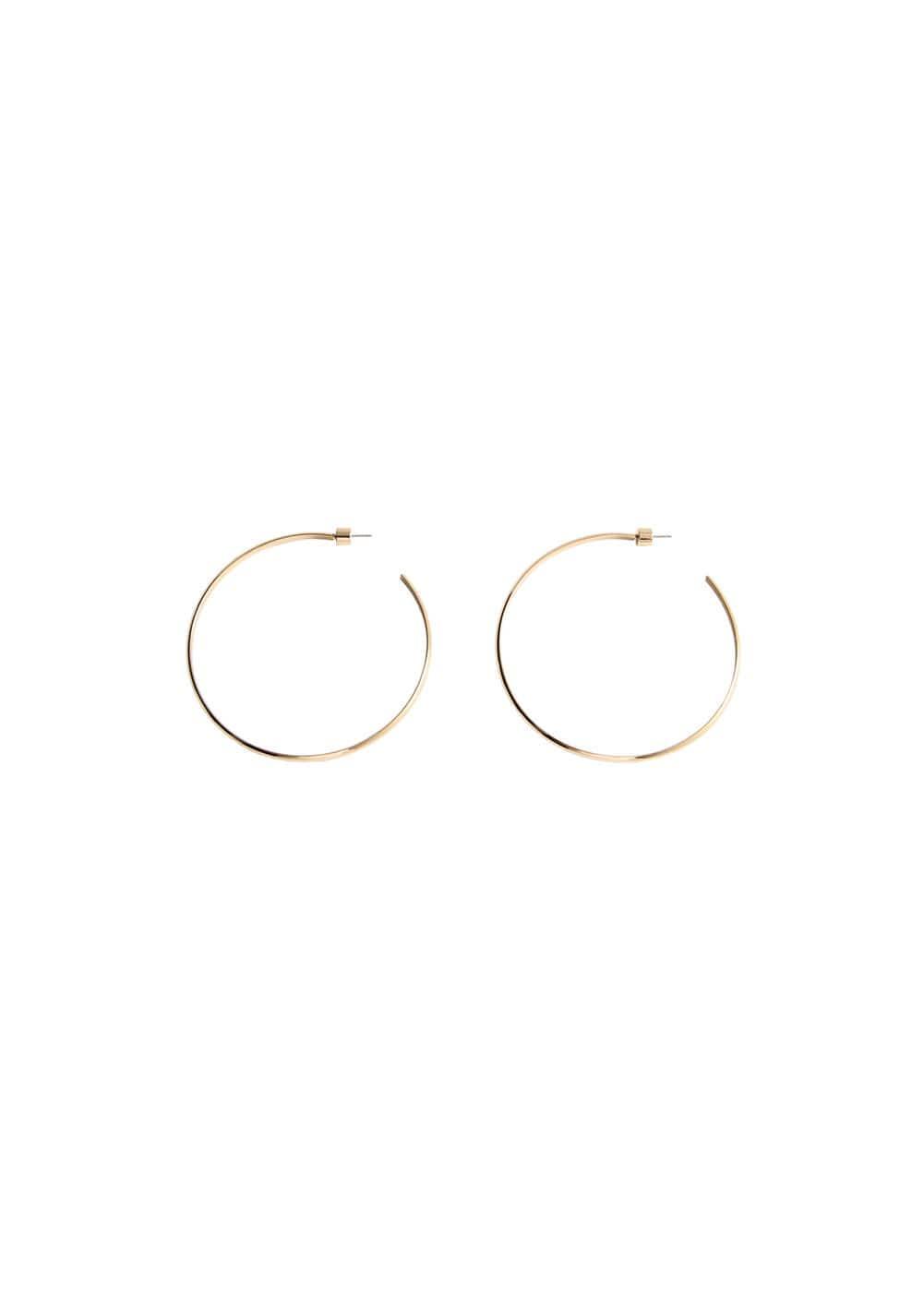 MANGO - Maxi hoop earrings - One size - Women Product Image