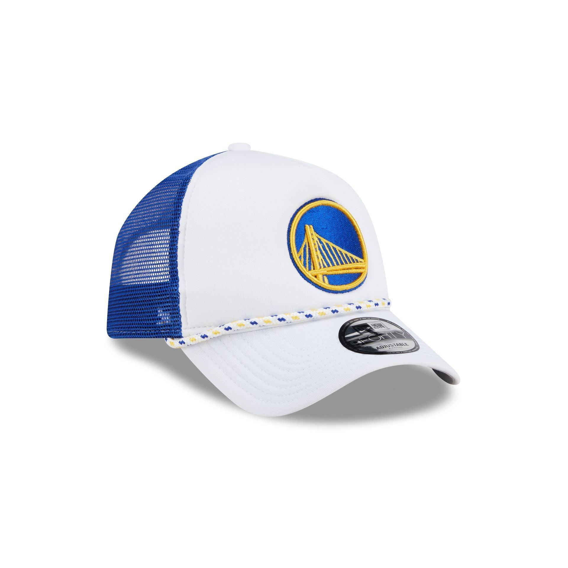 Golden State Warriors Court Sport 9FORTY A-Frame Trucker Hat Male Product Image