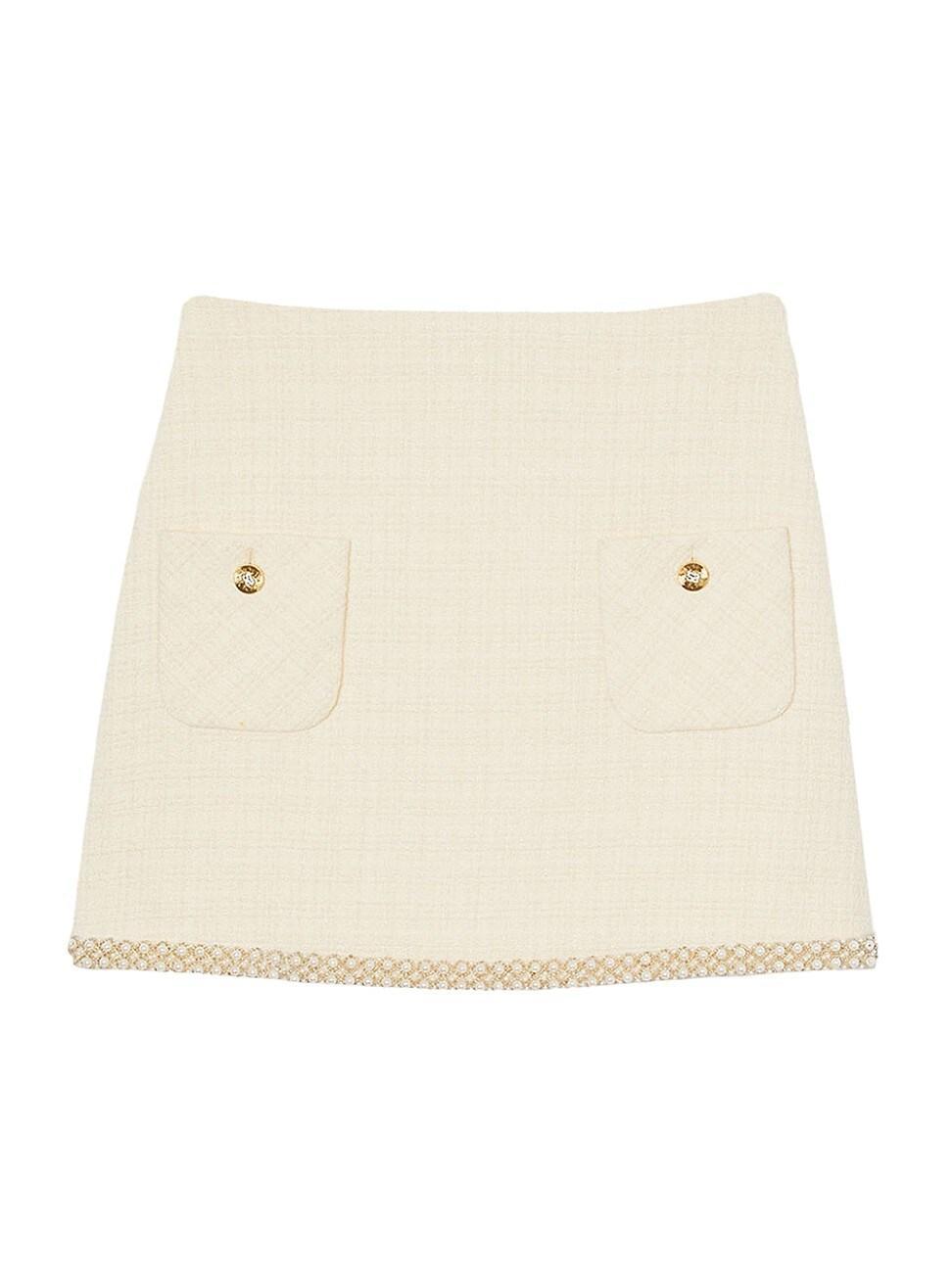 sandro Vayie High Waist Tweed Miniskirt Product Image