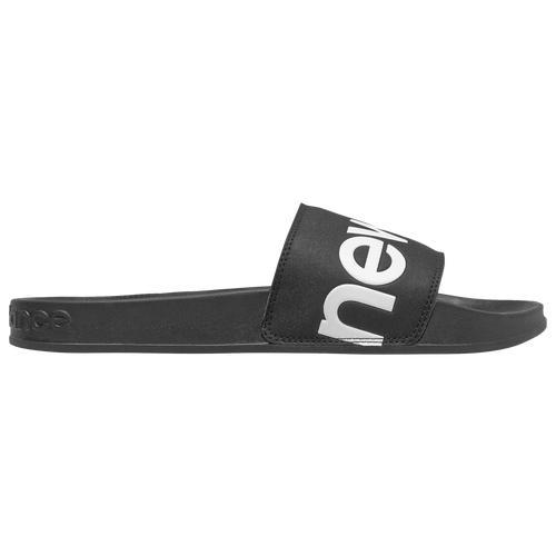 New Balance Mens 200 Slides - Shoes White/Black Product Image