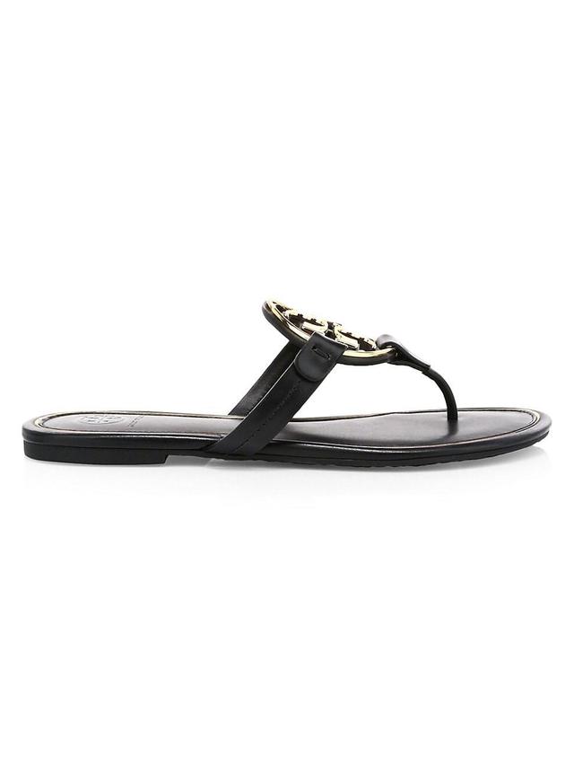 Tory Burch Metal Miller Leather Sandal Product Image